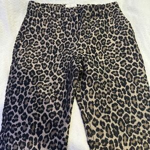 Sezane Leopard Print Trousers
